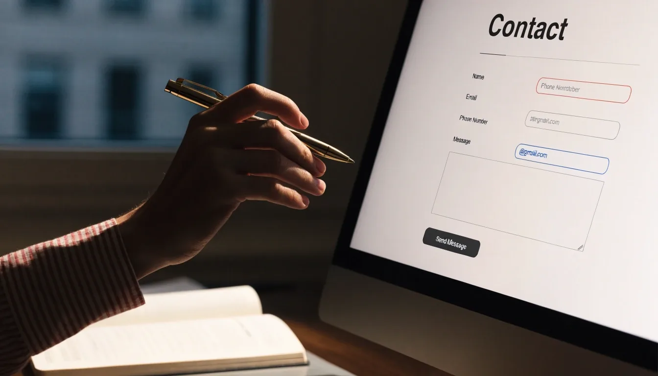 A hand adjusting the browser zoom on a keyboard beside a bright window